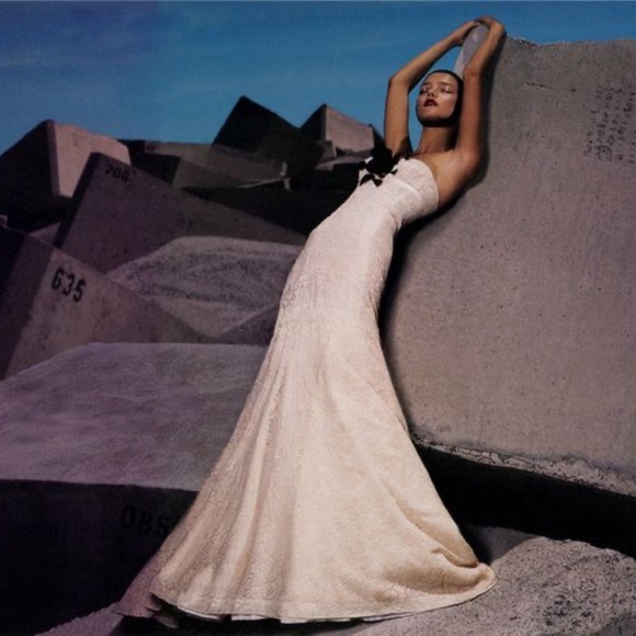 ROCHAS Voile Couture Dress in Blush. Black Flower Accent. Stunning. XS 🪷 - Picture 1 of 17